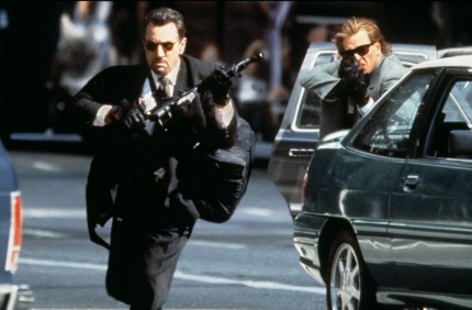 Yes, the bank robbery scene in HEAT is probably my favorite violent scene in a movie.